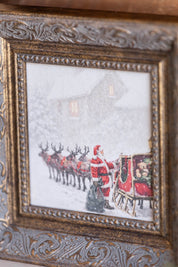 Santa's Sleigh Framed Art Petal Lane Home