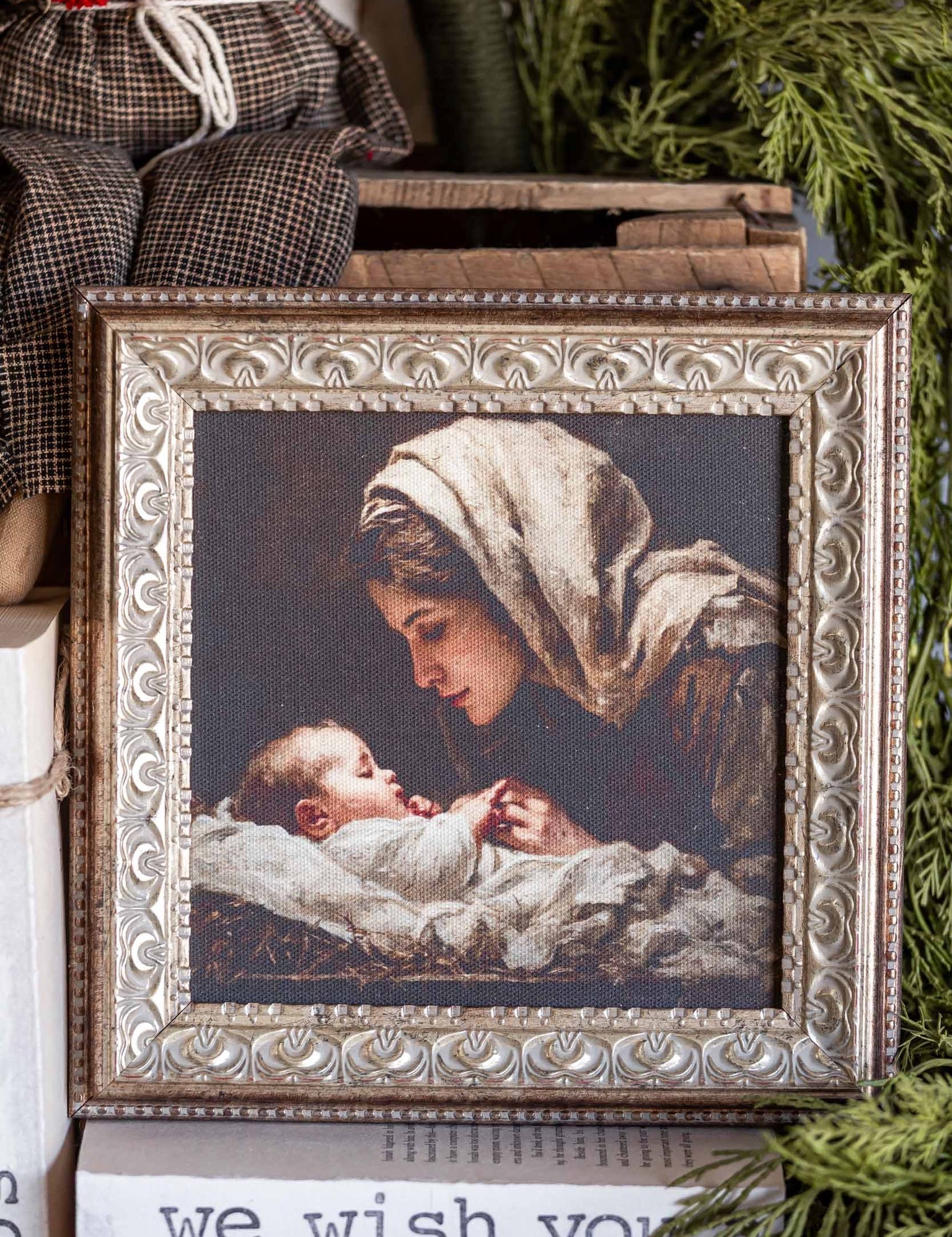 Mother Mary Framed Art Petal Lane Home