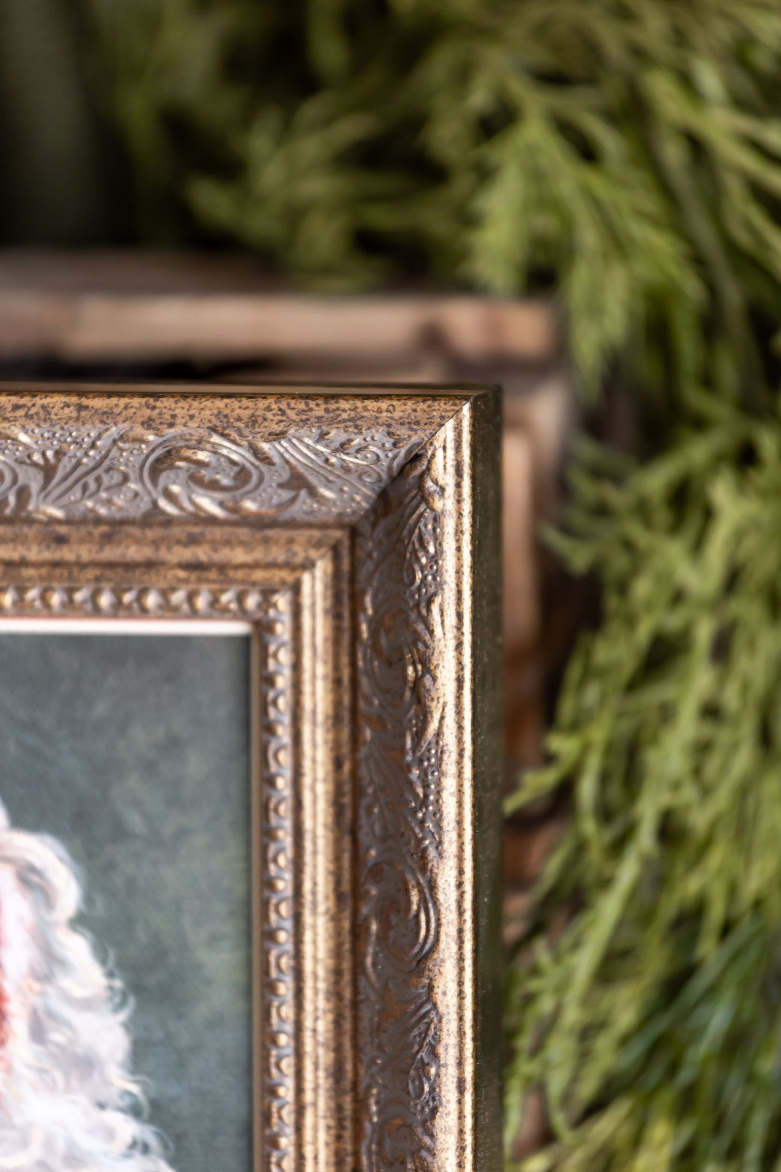 Retro Santa Framed Art Petal Lane Home