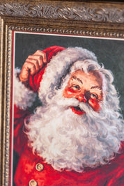 Retro Santa Framed Art Petal Lane Home