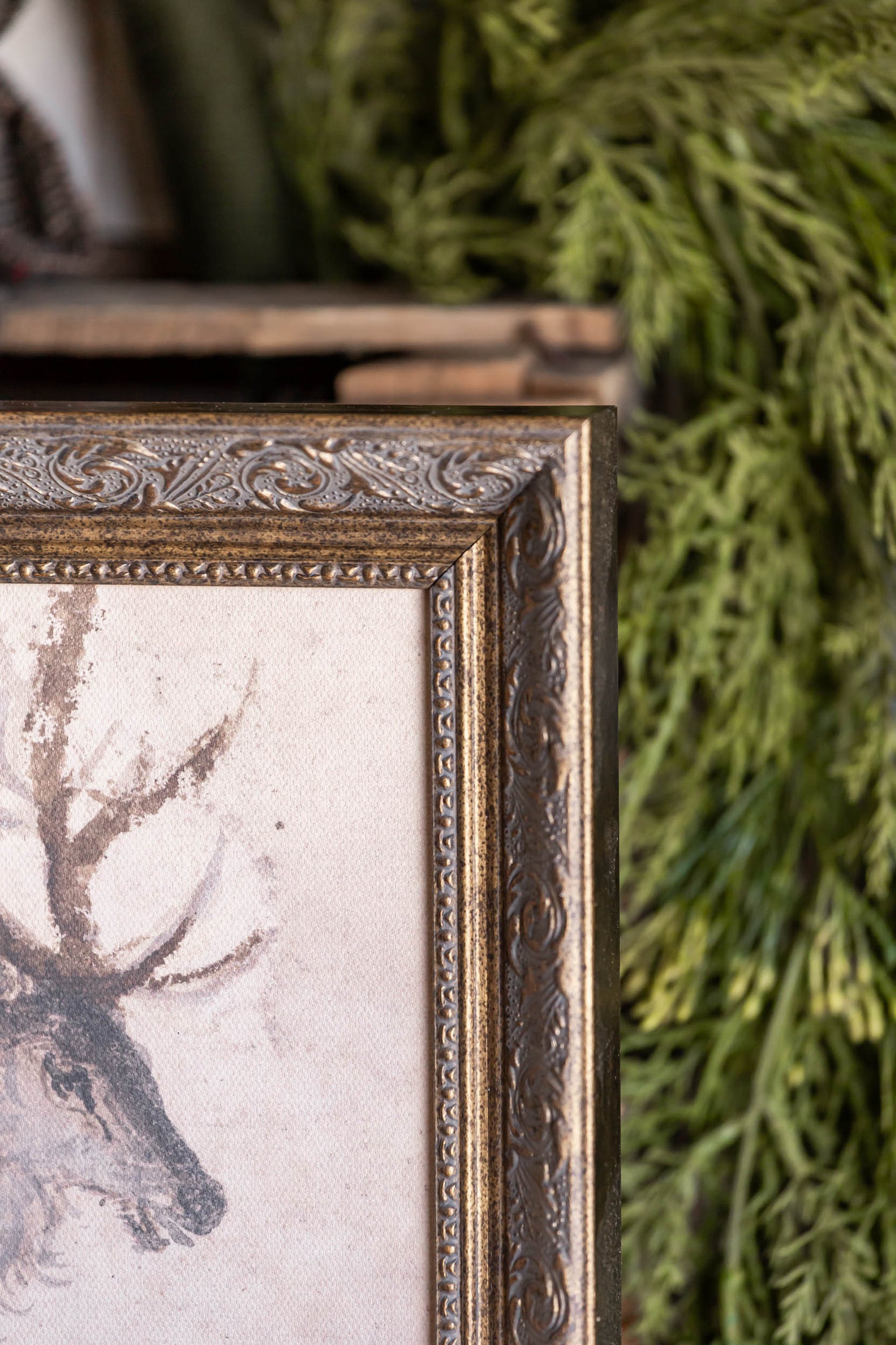 Reindeer Framed Art Petal Lane Home
