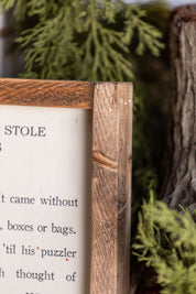 Handmade "Grinch" Framed Sign The Little Burlap Barn