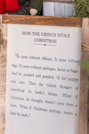 Handmade "Grinch" Framed Sign The Little Burlap Barn
