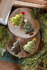 Stoneware Christmas Tree Dish Creative Co-Op