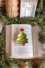 Stoneware Christmas Tree Dish Creative Co-Op