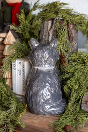 Hand-Painted Stoneware Raccoon Cookie Jar Creative Co-Op