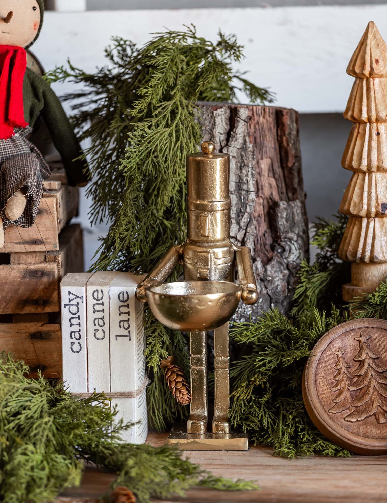 Gilded Standing Nutcracker Creative Co-Op