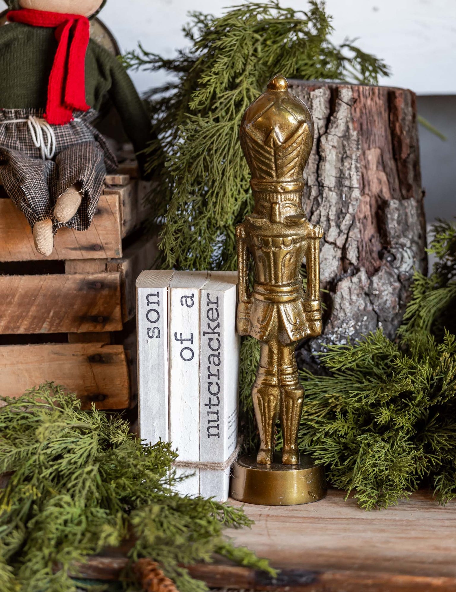 Gilded Nutcracker Accent Decor
