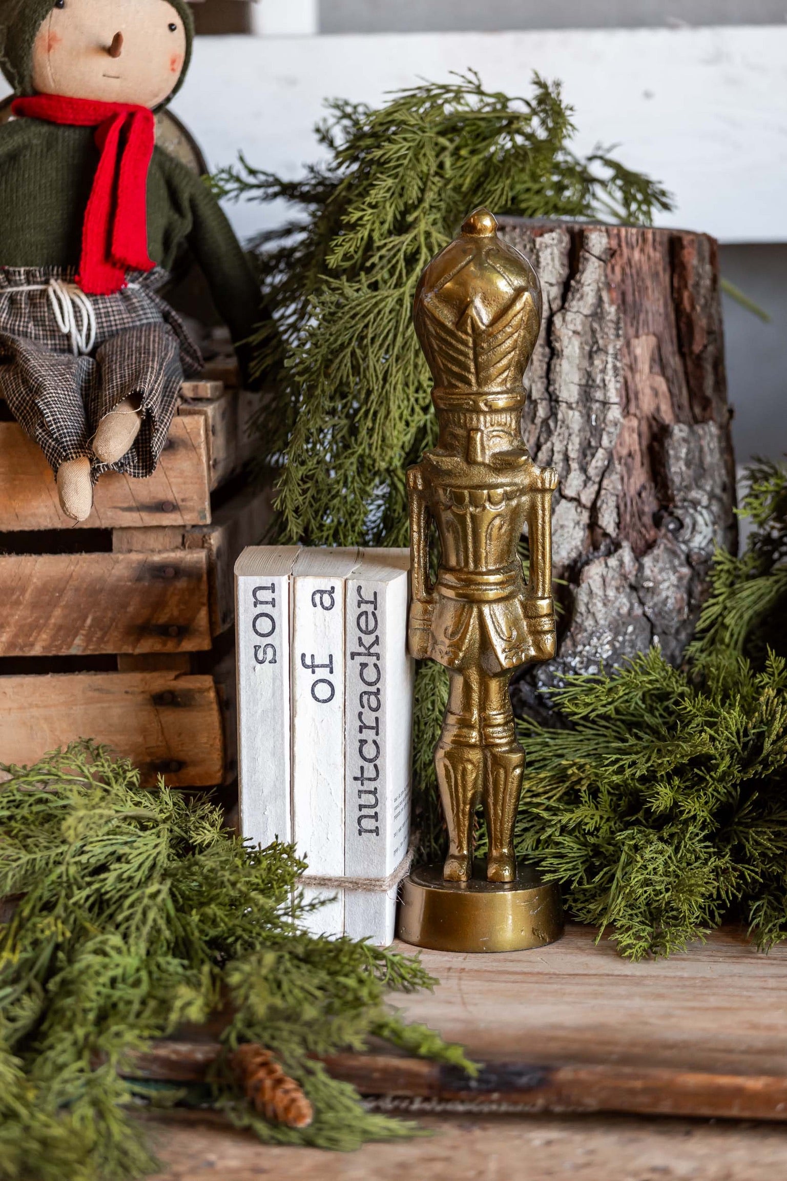 Gilded Nutcracker Accent Decor