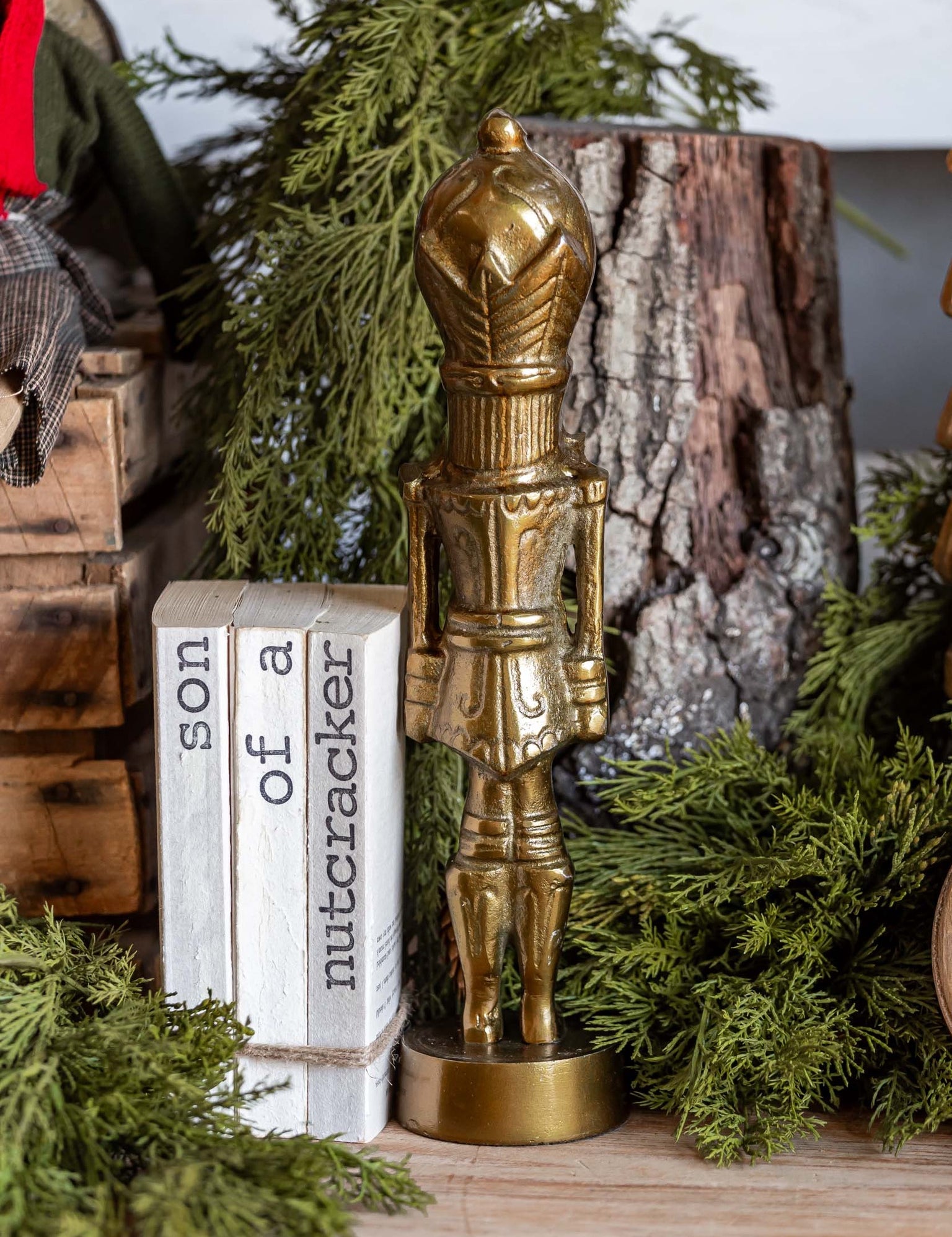 Gilded Nutcracker Accent Decor