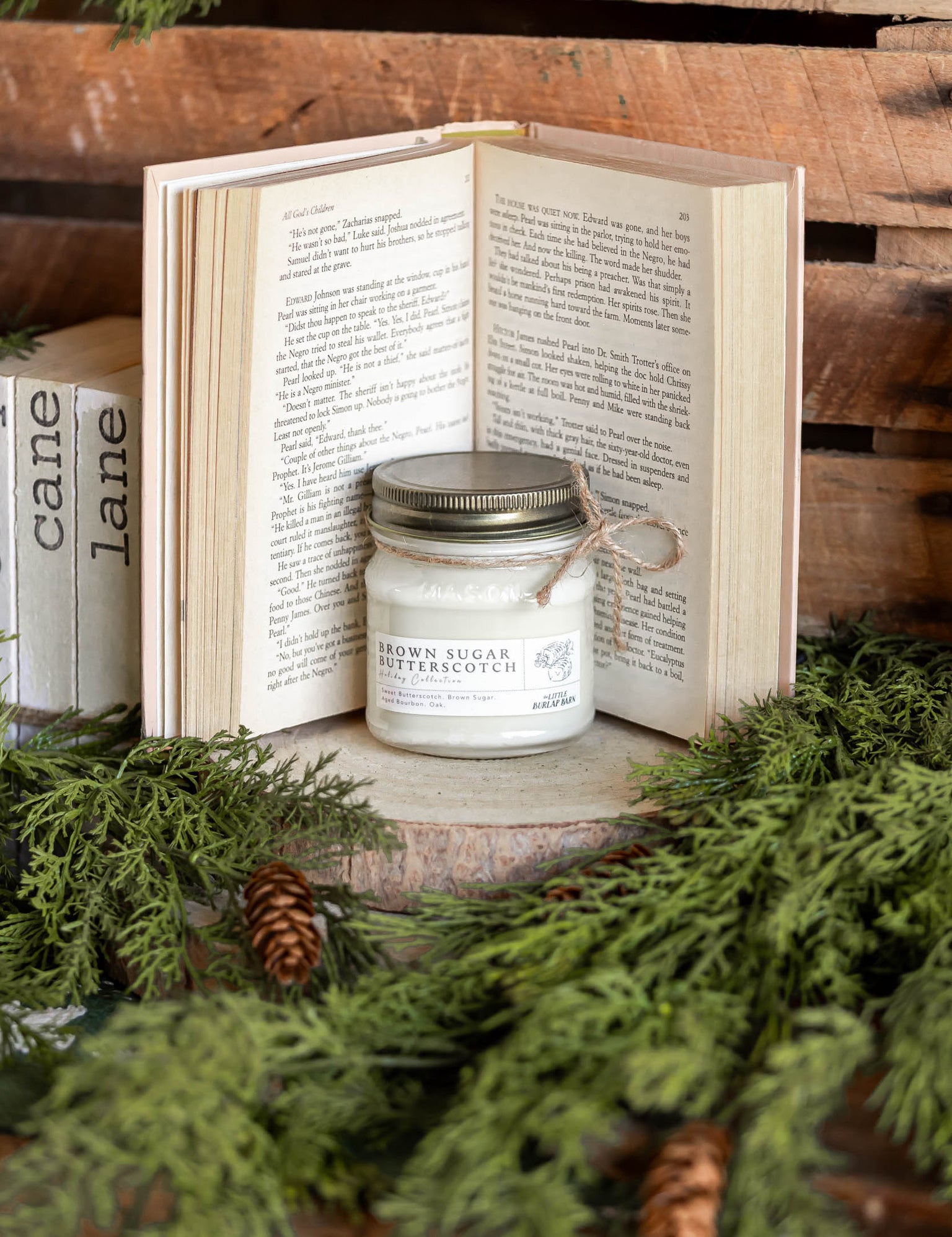 Brown Sugar Butterscotch Mason Jar Candle The Little Burlap Barn
