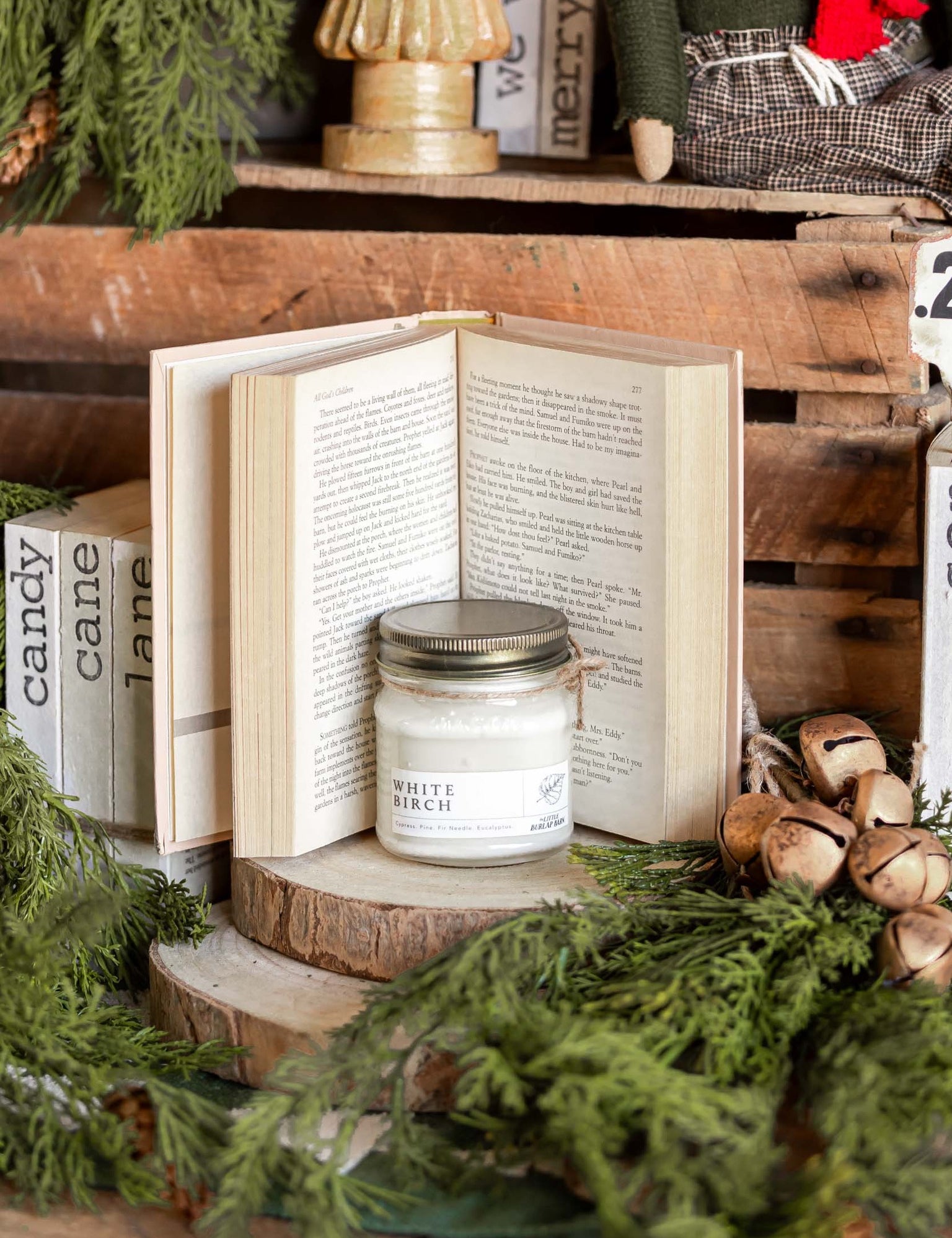 White Birch Mason Jar Candle The Little Burlap Barn