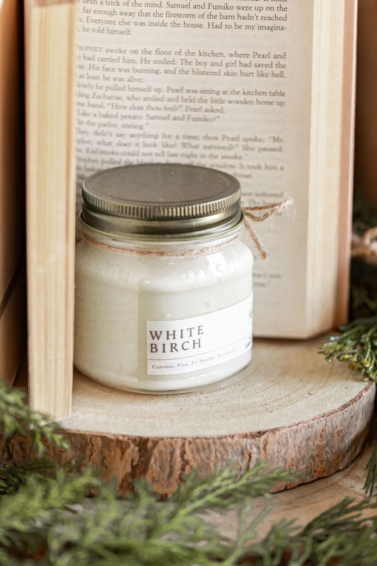 White Birch Mason Jar Candle The Little Burlap Barn
