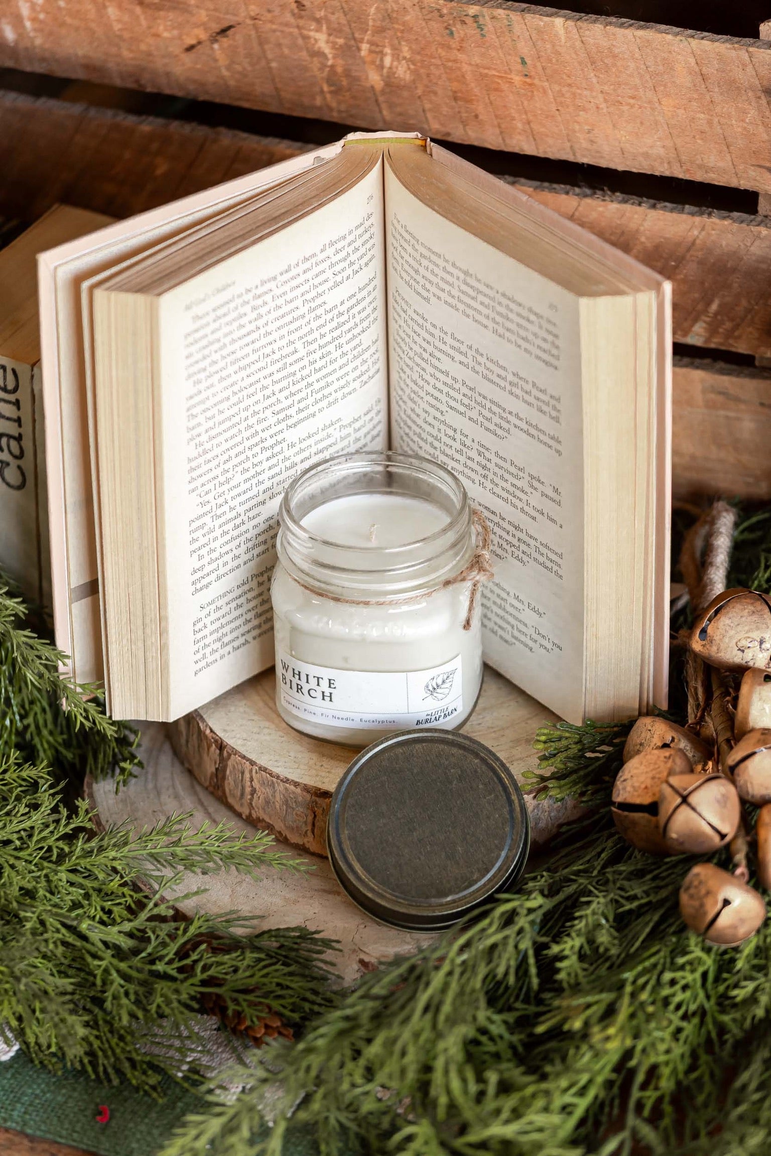 White Birch Mason Jar Candle The Little Burlap Barn