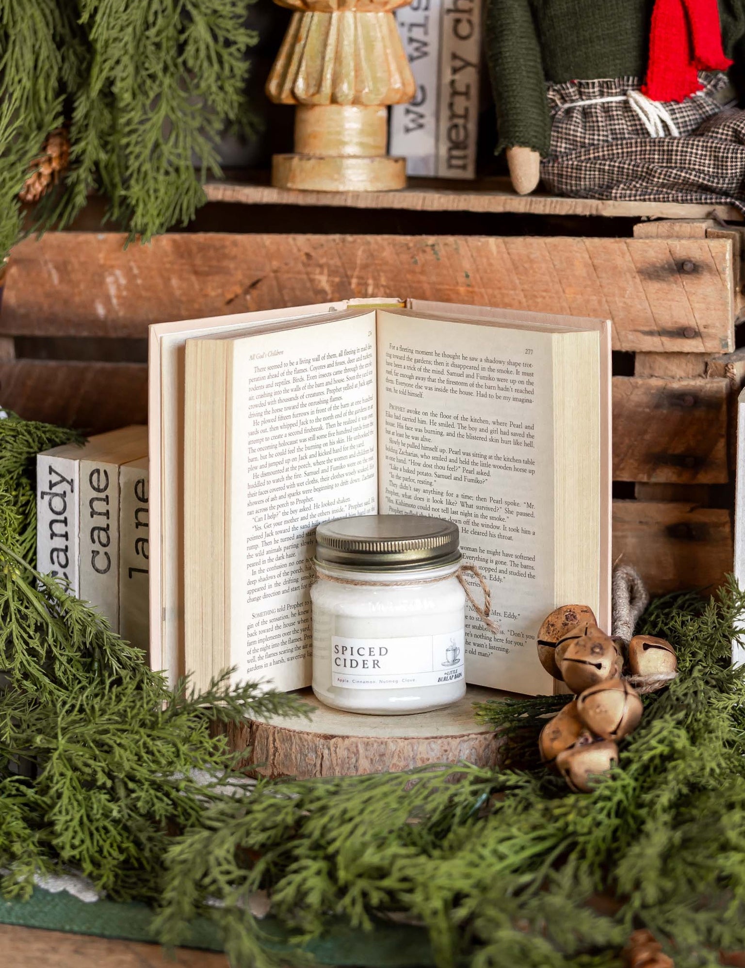 Spiced Cider Mason Jar Candle The Little Burlap Barn