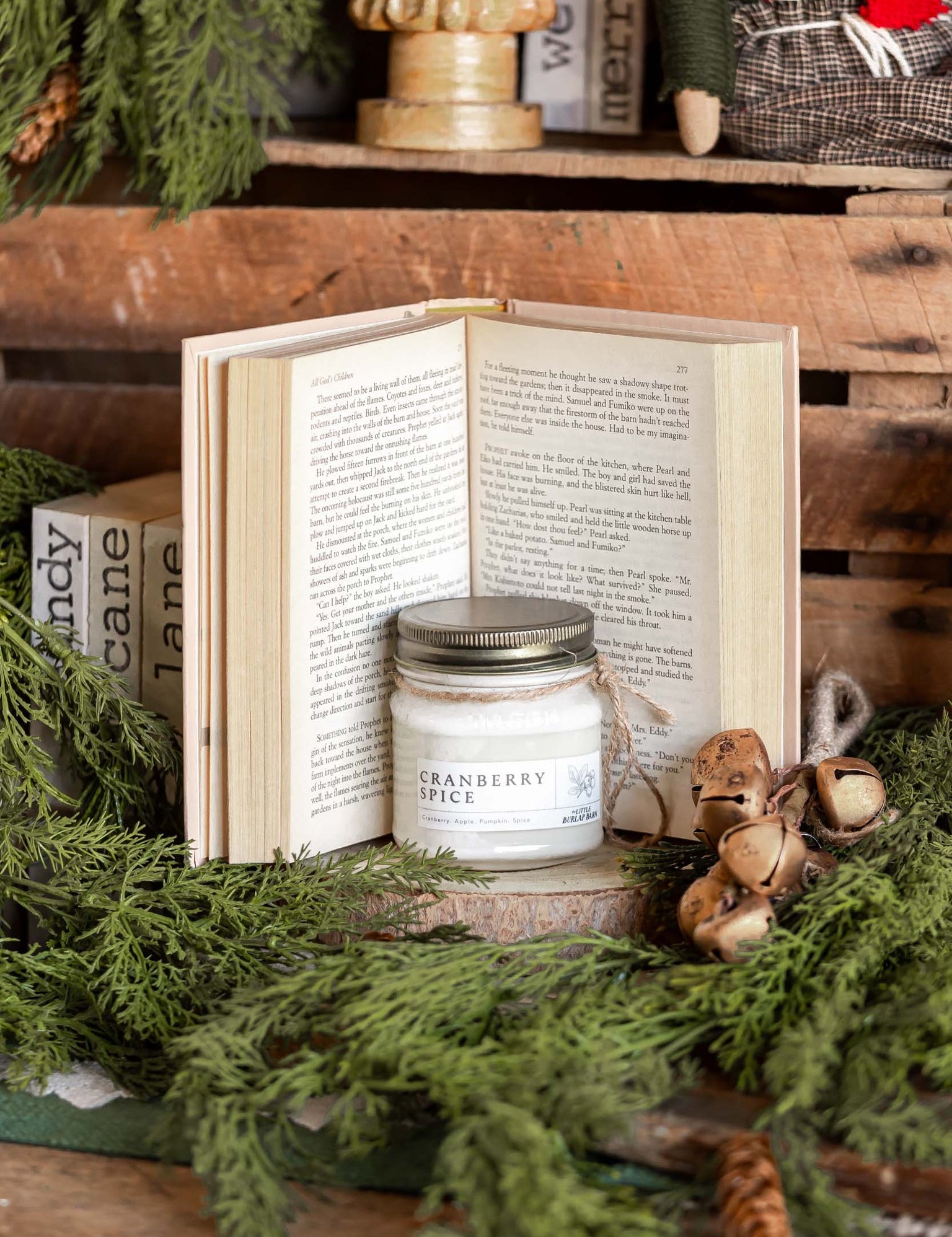 Cranberry Spice Mason Jar Candle The Little Burlap Barn