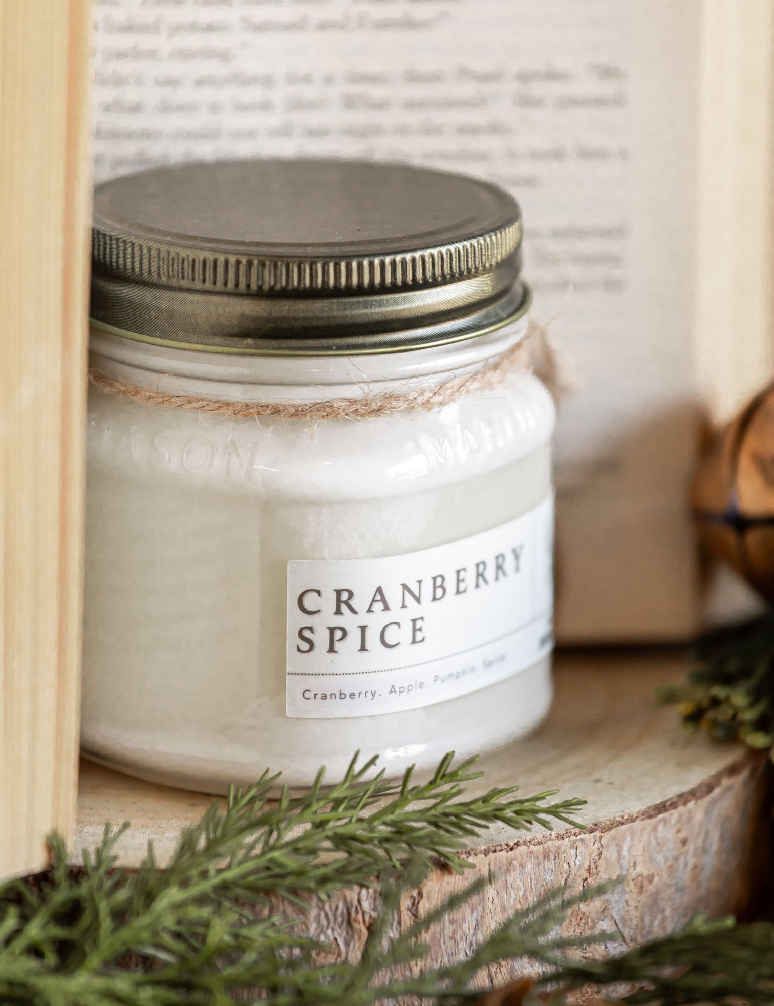 Cranberry Spice Mason Jar Candle The Little Burlap Barn