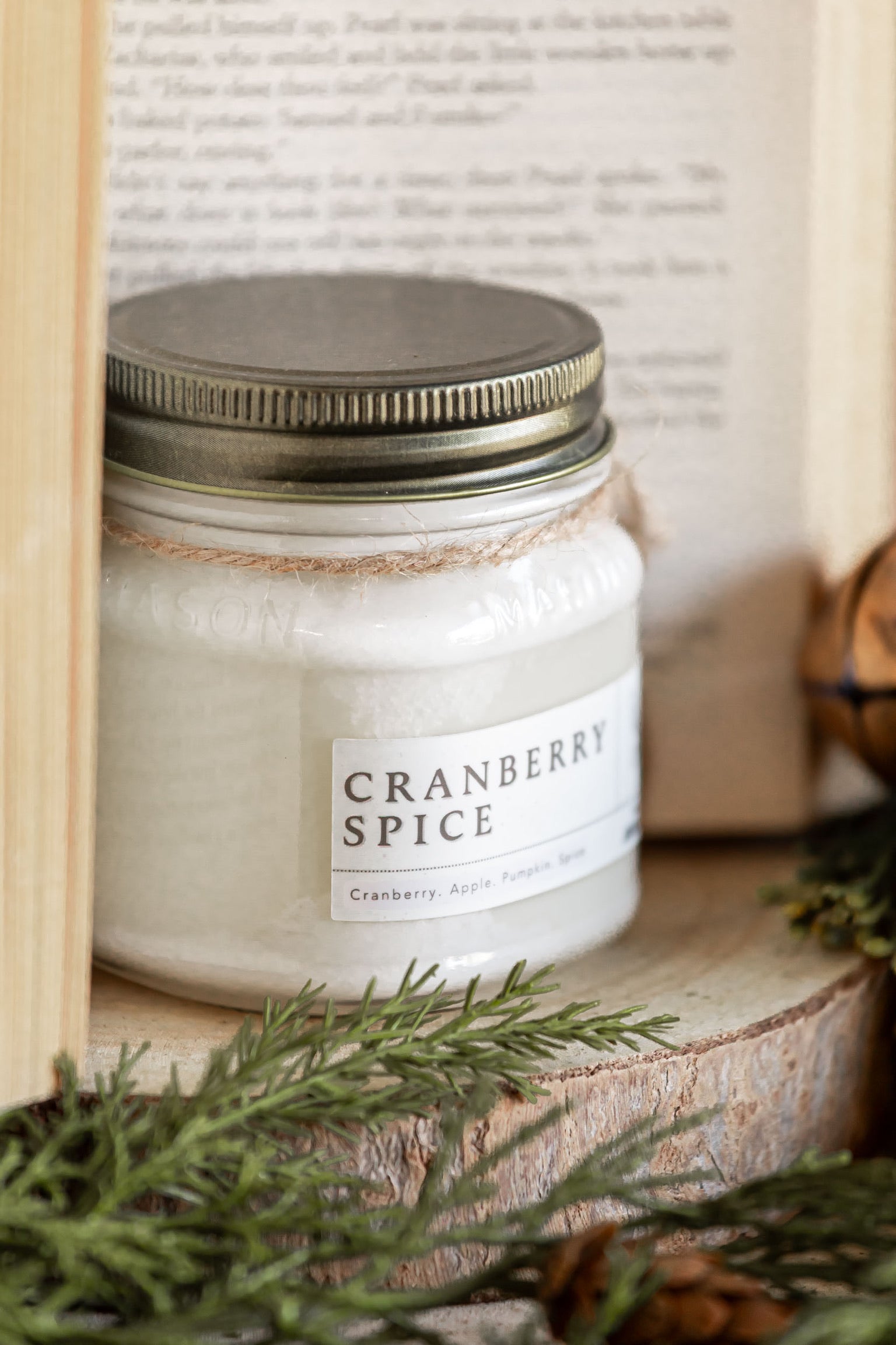 Cranberry Spice Mason Jar Candle The Little Burlap Barn