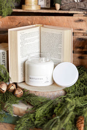 Apothecary Candle-Mistletoe The Little Burlap Barn