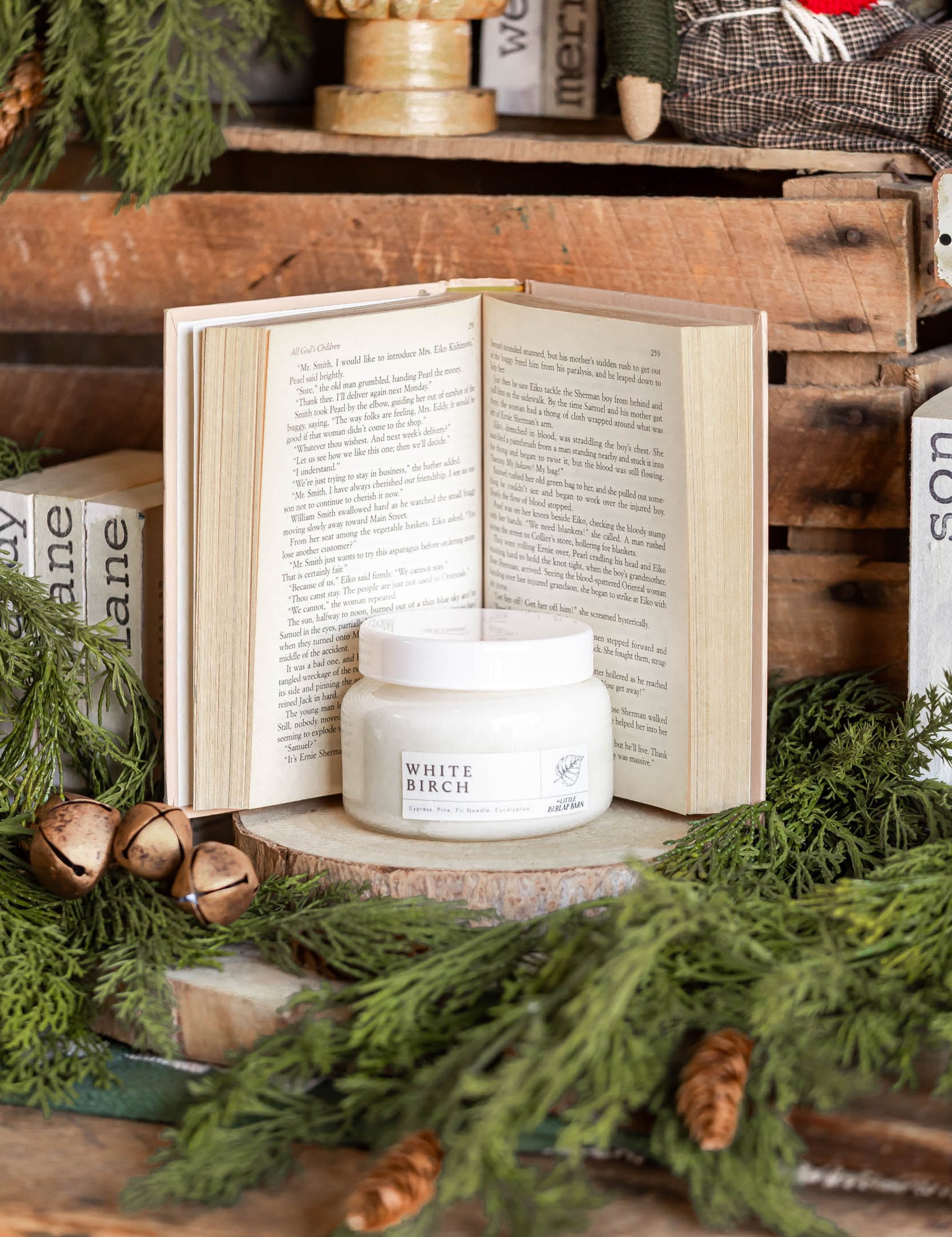 Apothecary Candle- White Birch The Little Burlap Barn