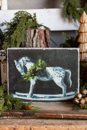 Rocking Horse Canvas Print Creative Co-Op
