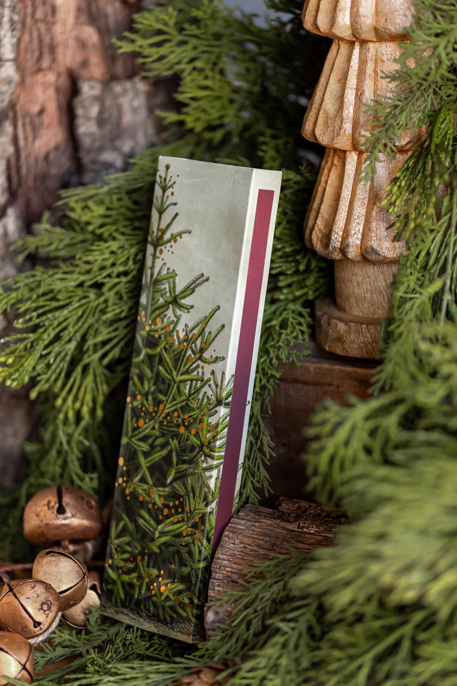 Gold Foil Christmas Tree Matches HomArt