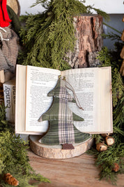 Plaid Tree Ornament Creative Co-Op