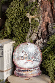Snow Globe Cabin Scene Ornament Ragon House