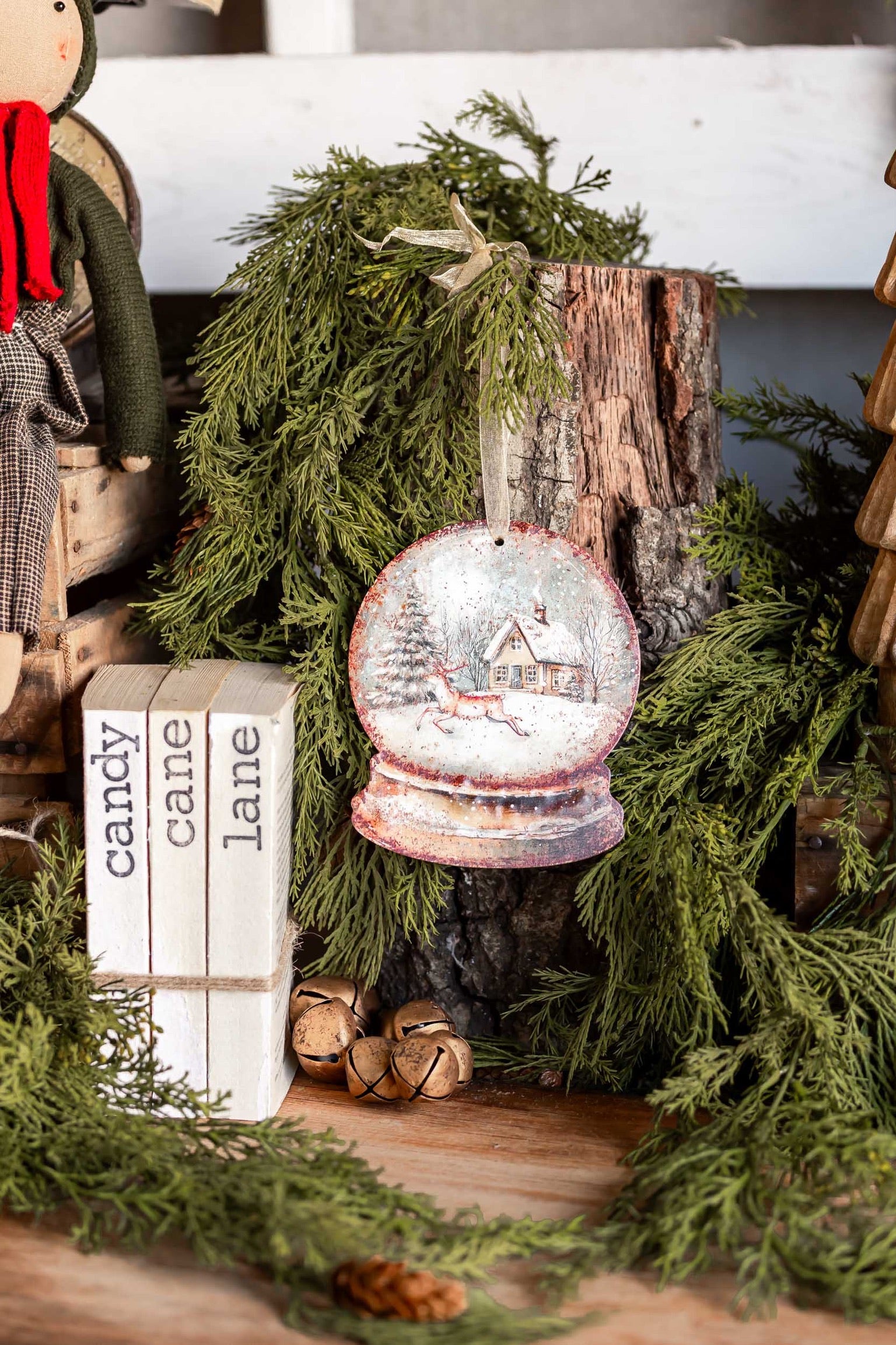 Snow Globe Cabin Scene Ornament Ragon House