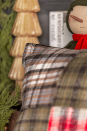 Plaid Patchwork Pillow Creative Co-Op
