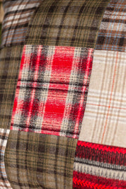 Plaid Patchwork Pillow Creative Co-Op