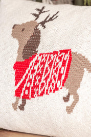 Christmas Sweater Dachshund Pillow Creative Co-Op