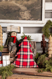 Plaid Tree Pillow Creative Co-Op