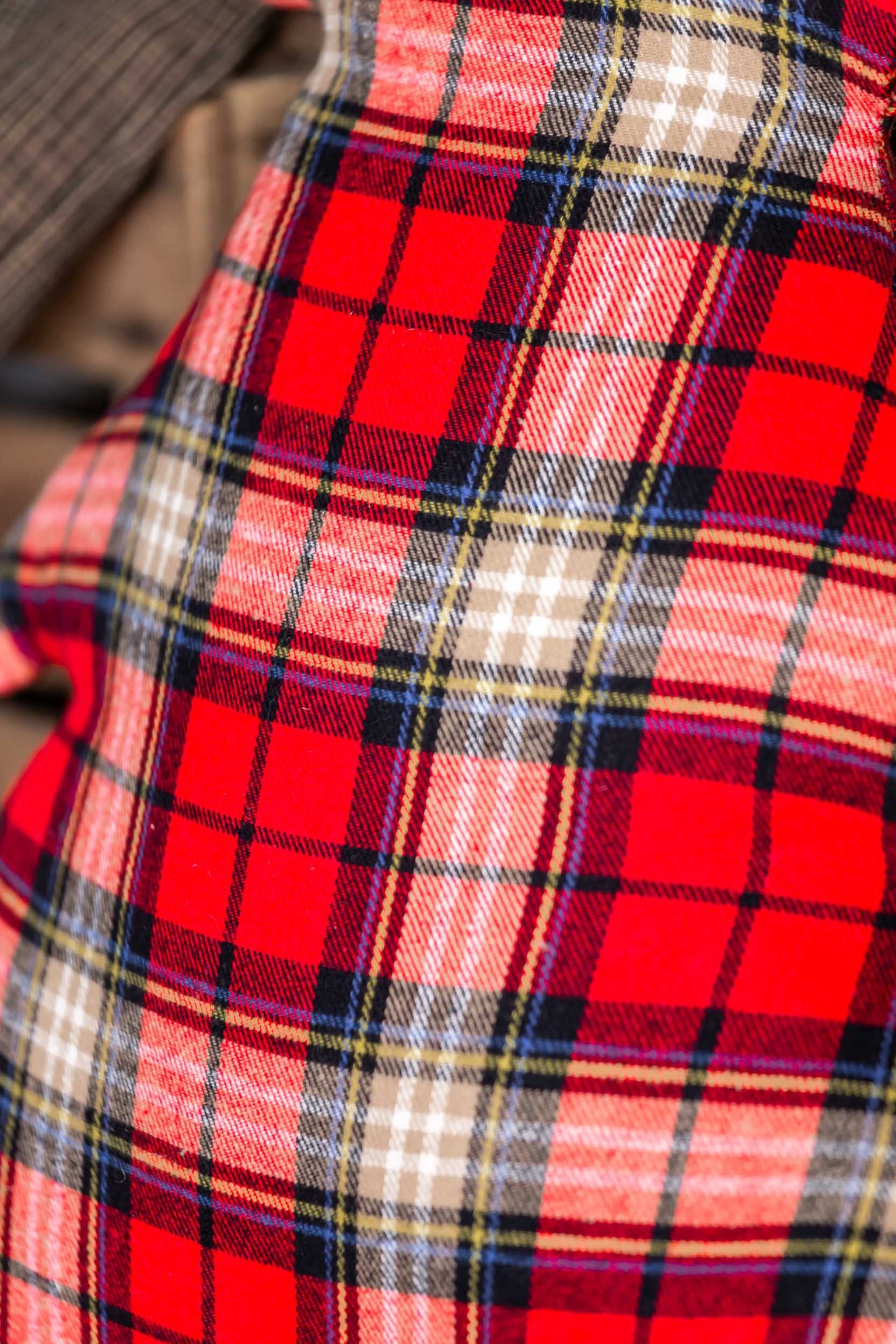 Plaid Tree Pillow Creative Co-Op