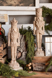 Natural Ornate Carved Nutcracker Raz Imports