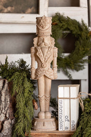 Natural Ornate Carved Nutcracker Raz Imports