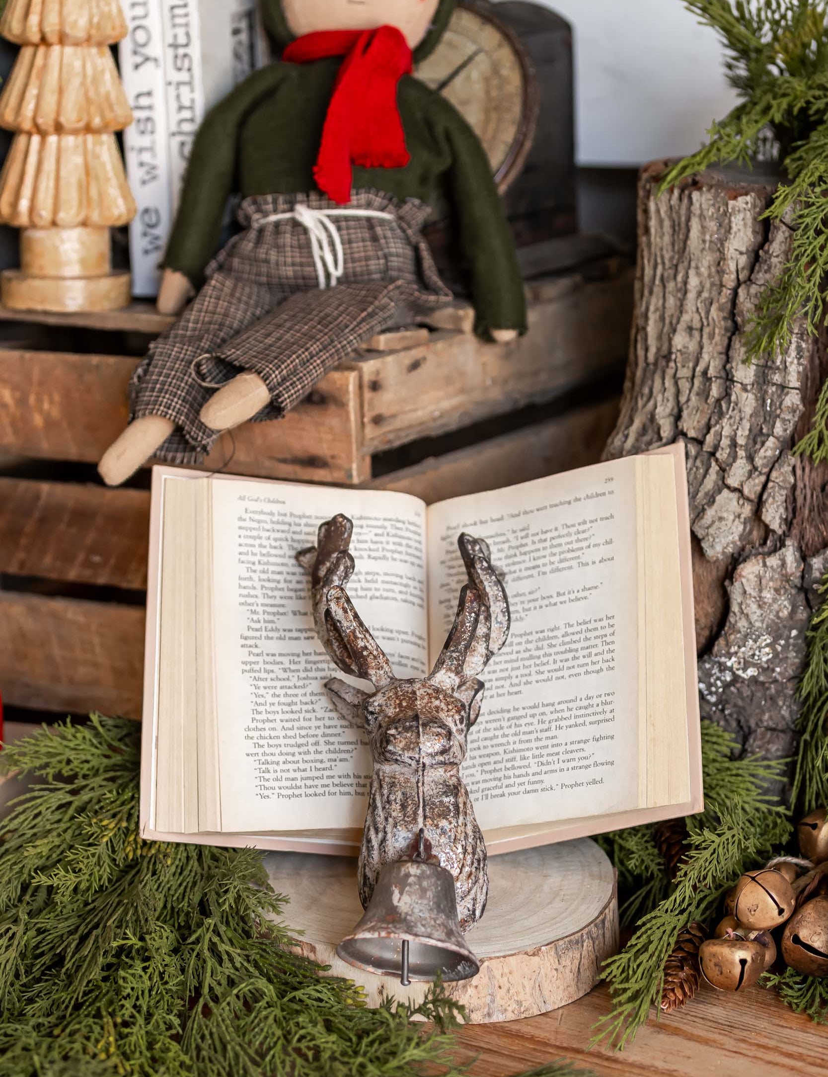 Hand-Forged Cast Iron Deer Wall Mount Creative Co-Op