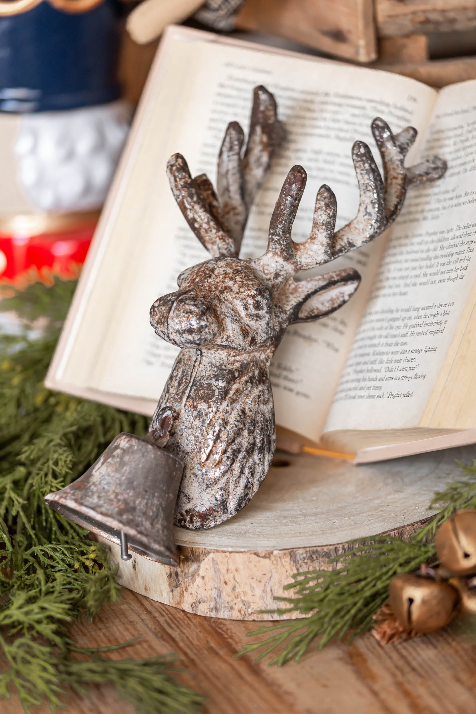 Hand-Forged Cast Iron Deer Wall Mount Creative Co-Op