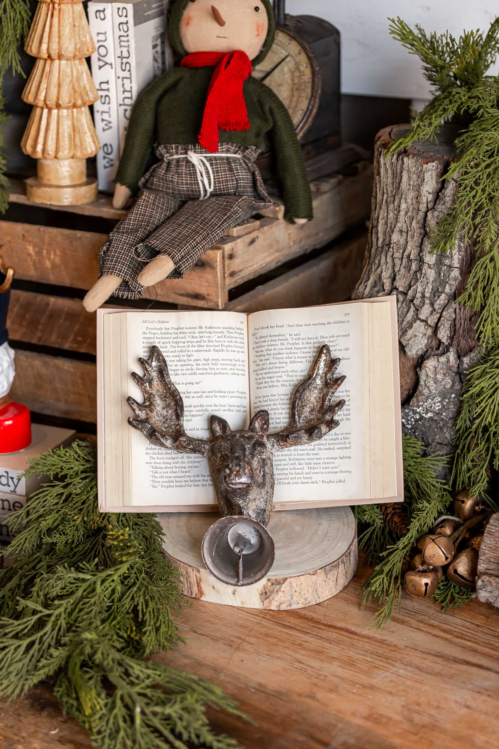 Hand-Forged Cast Iron Moose Wall Mount Creative Co-Op