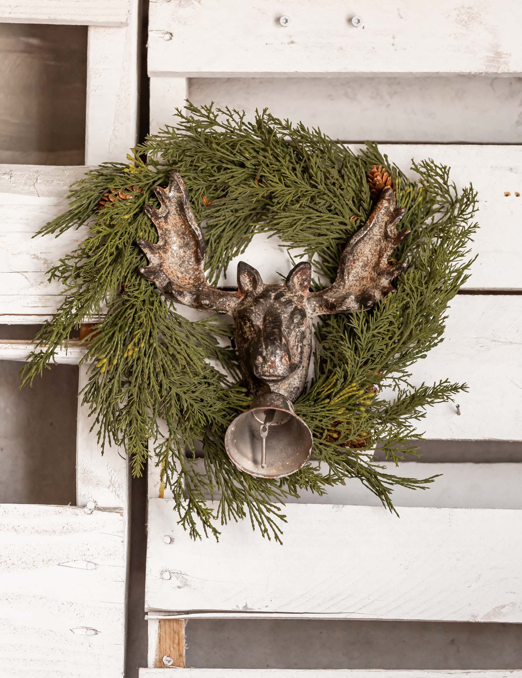 Hand-Forged Cast Iron Moose Wall Mount Creative Co-Op