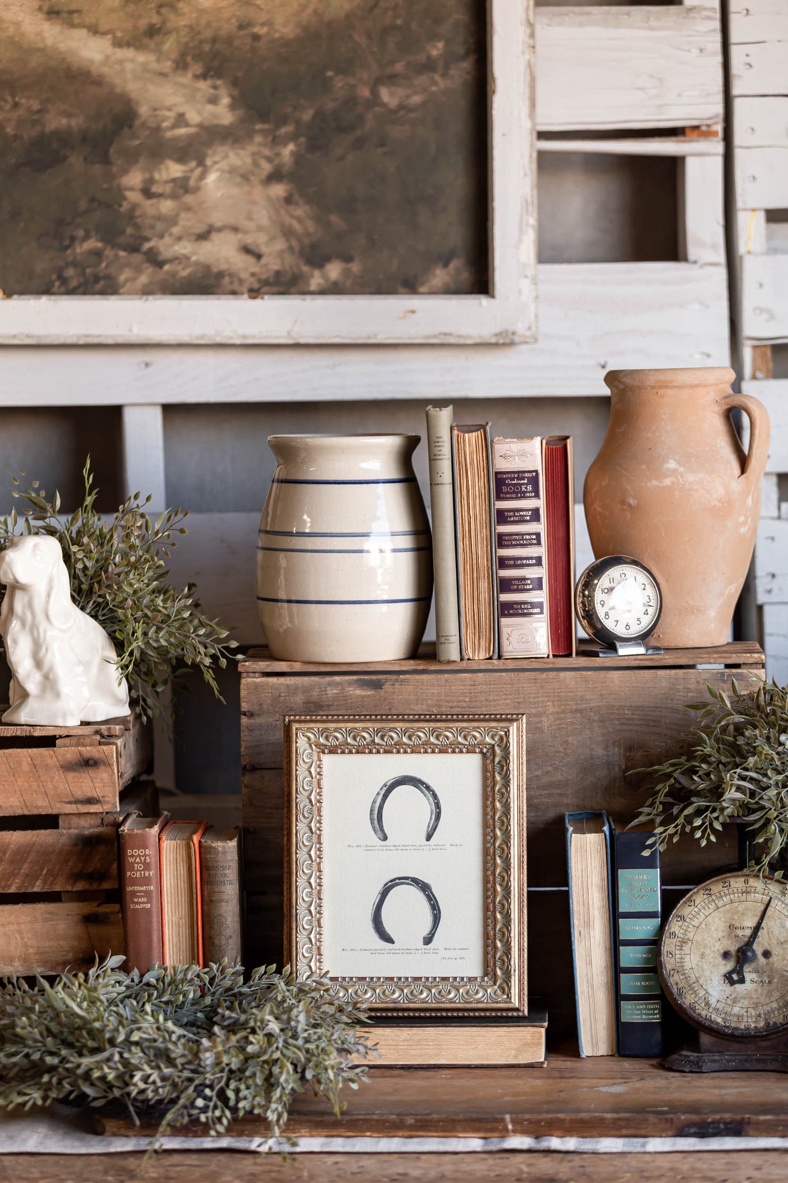 Horse Shoe Framed Art Petal Lane Home