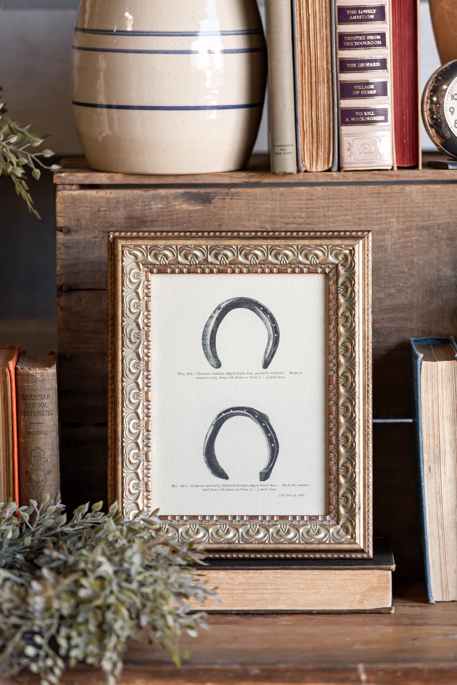 Horse Shoe Framed Art Petal Lane Home