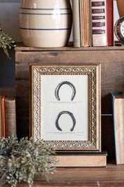 Horse Shoe Framed Art Petal Lane Home