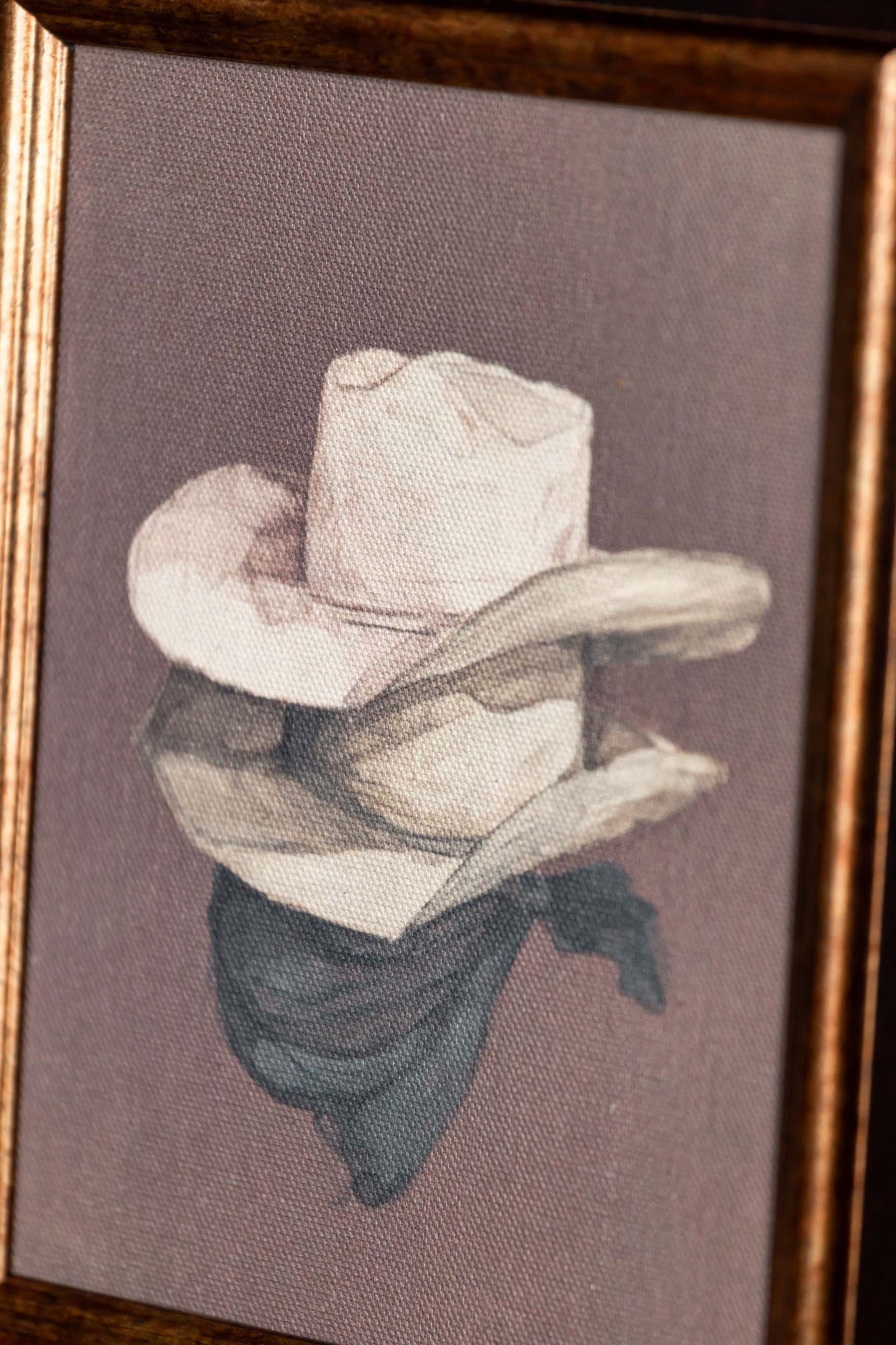 Stacked Cowboy Hats Framed Art Petal Lane Home