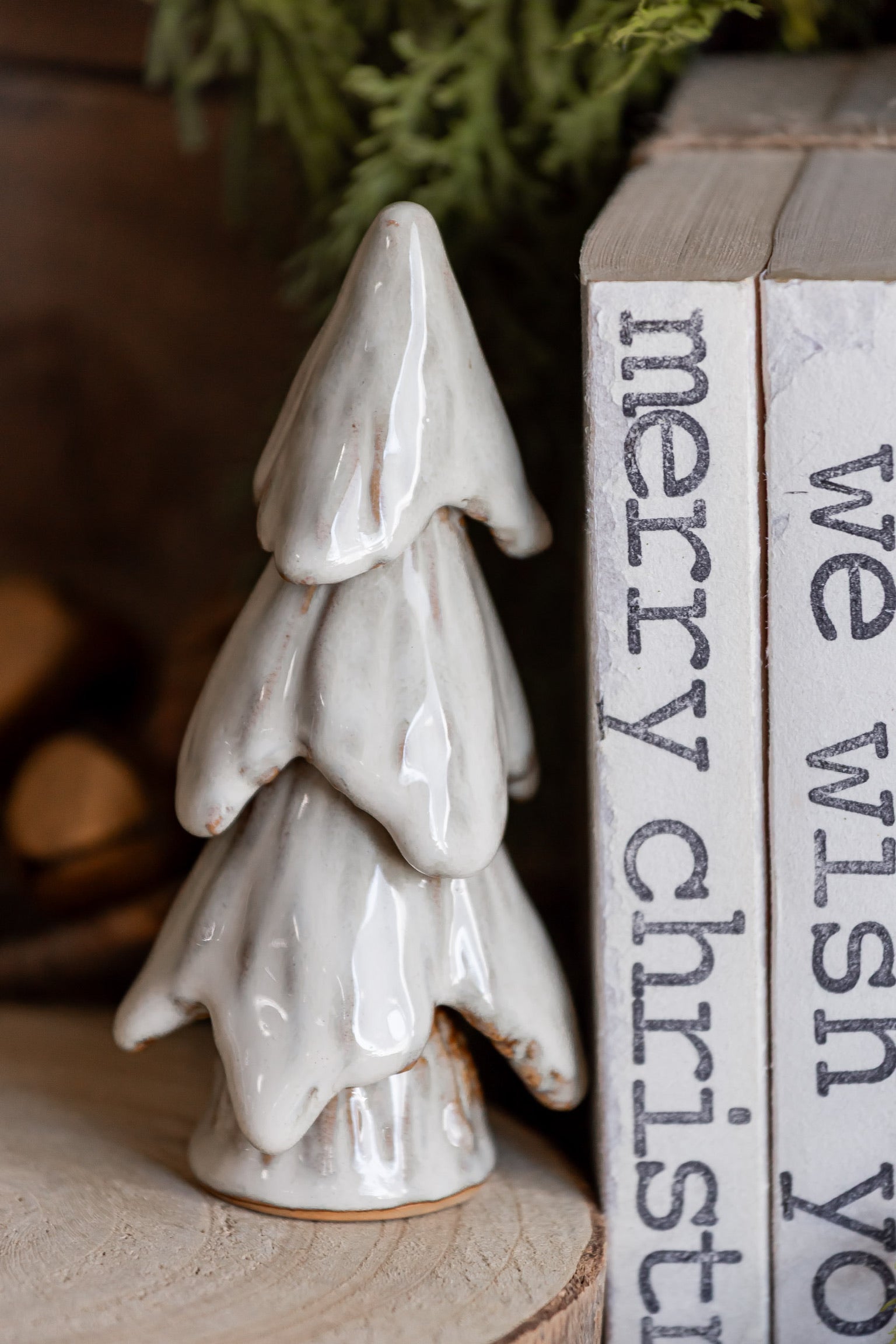 Glazed Stoneware Tree Creative Co-Op