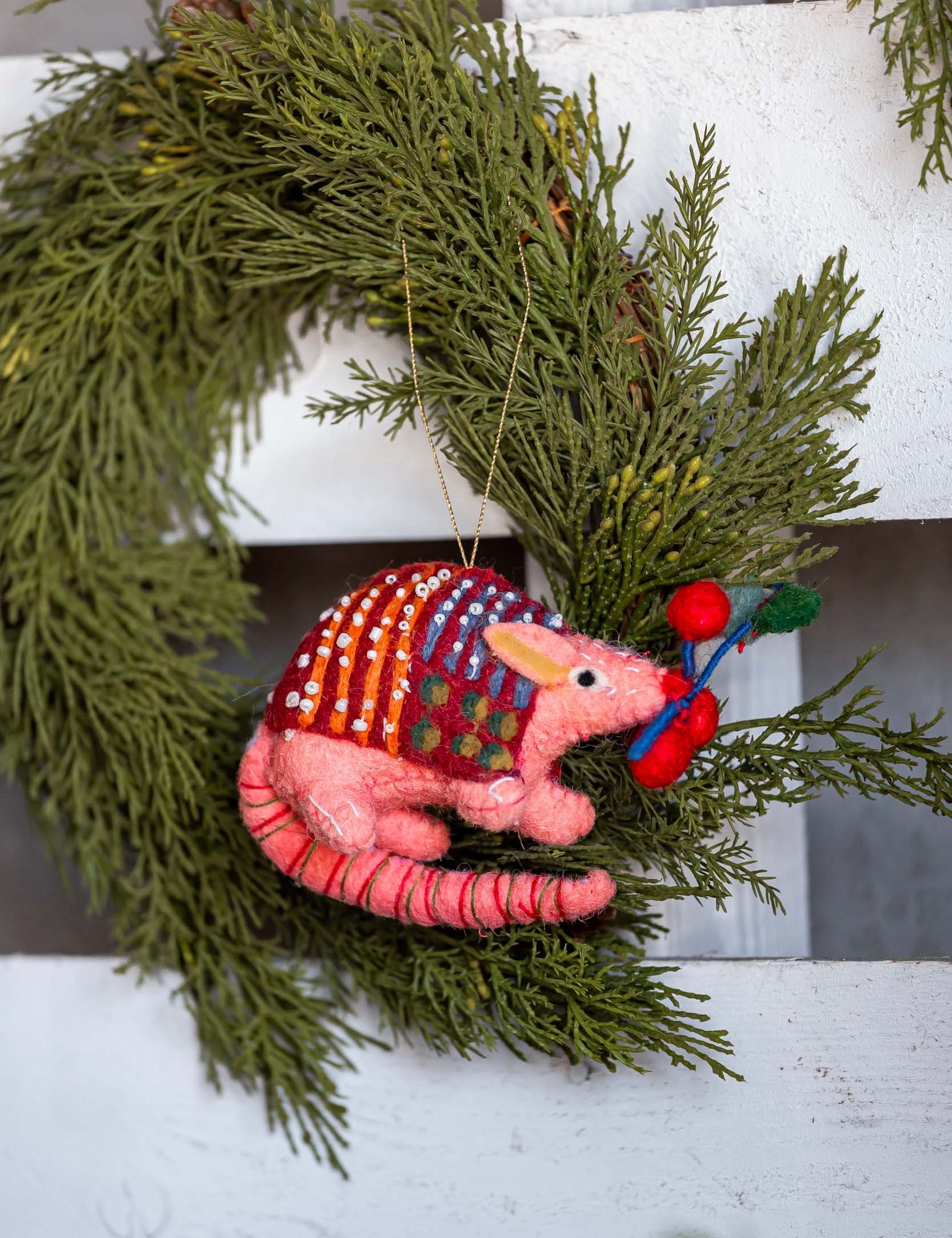 Hand-Made Beaded Animal Ornament Creative Co-Op