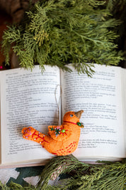 Handmade Wool Bird Ornament Creative Co-Op