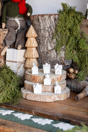 Stoneware Village House Ornament Set Creative Co-Op