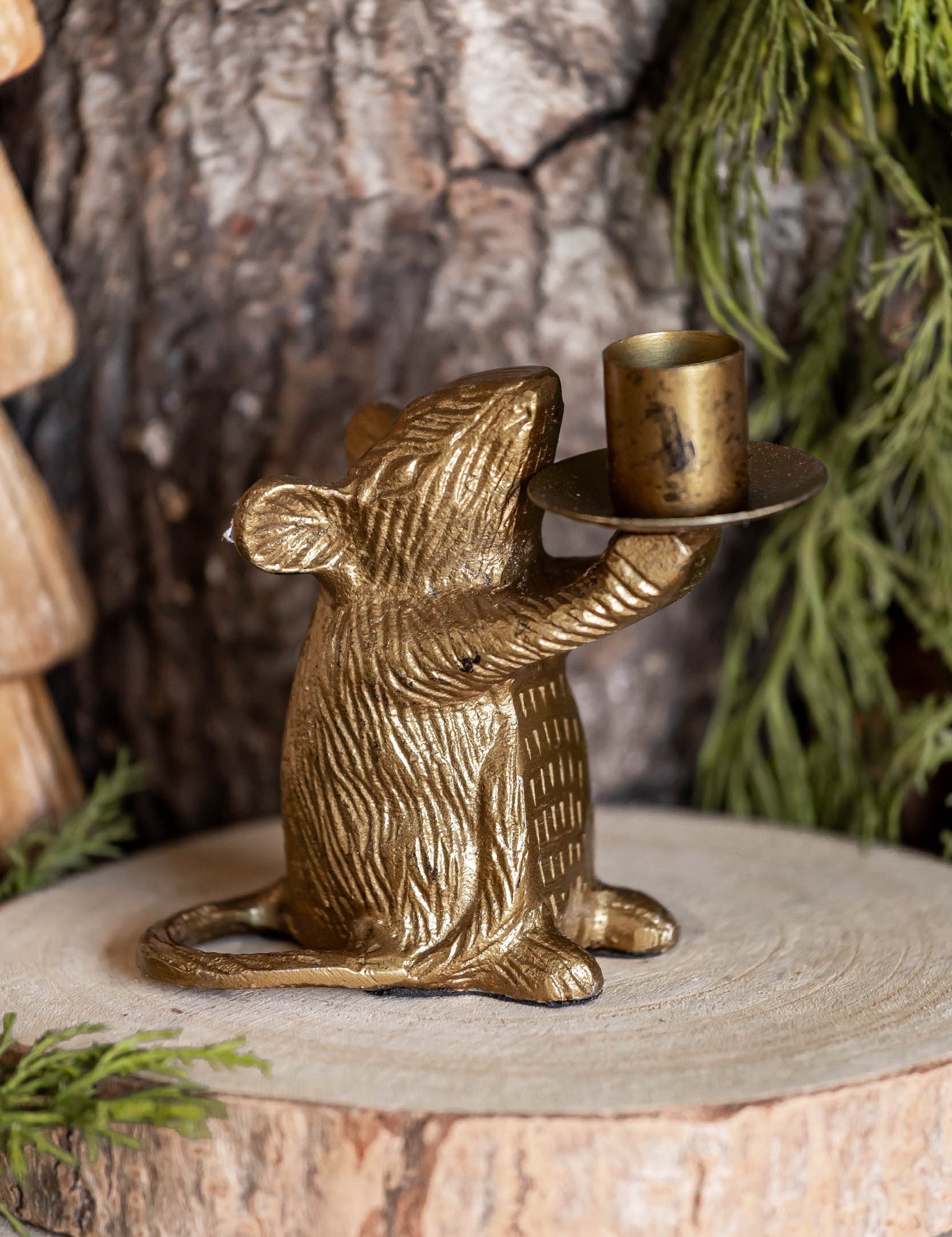 Mouse Candlestick Creative Co-Op