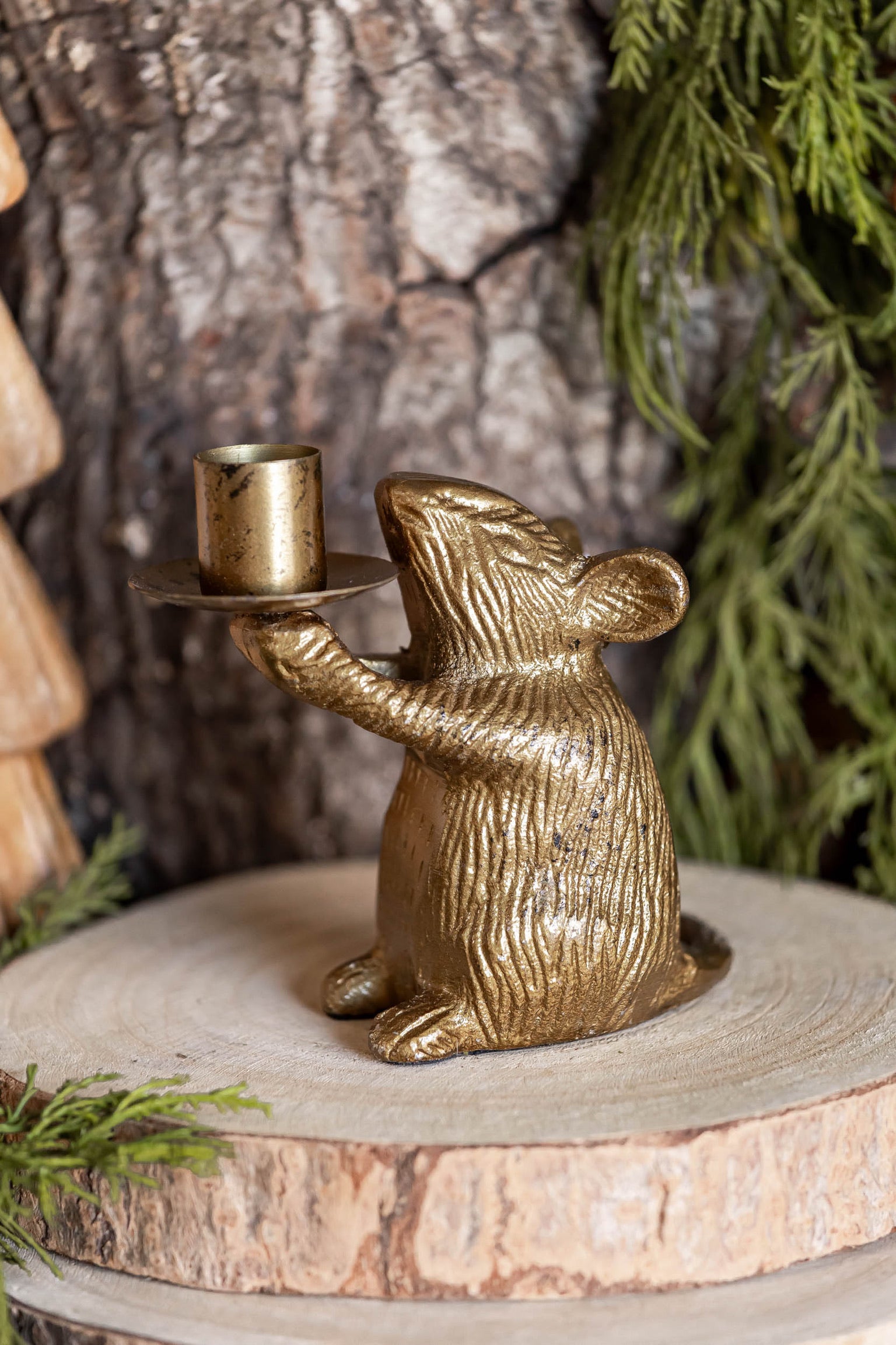Mouse Candlestick Creative Co-Op